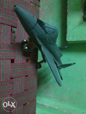 Gray Fighter Plane Toy