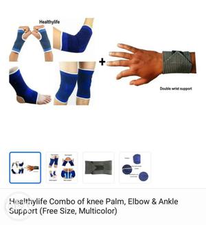 Healthylife Combo Of Knee Palm, Elbow & Ankle Supports