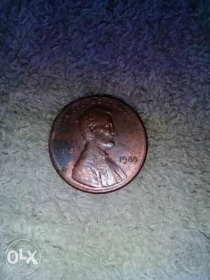 Liberty Lincoln Penny Coin