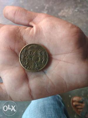 Mysterious coin found in Ganga at Kashi of