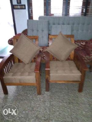 New mahagani sofa set 3 seater + 2 singles