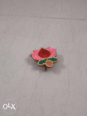 Pink, Red, And Green Lotus Flower Decor