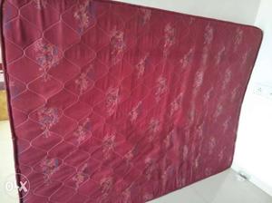 Quilted Maroon Floral Mattress