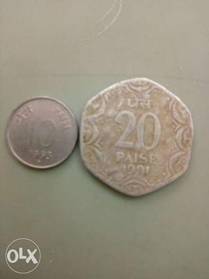 Read 10 Paisa & 20 Paisa coins