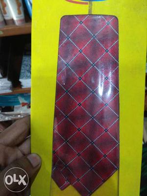 Red And Gray Necktie