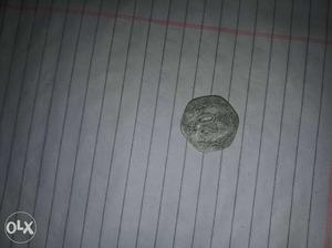 Silver 20 paise berry old