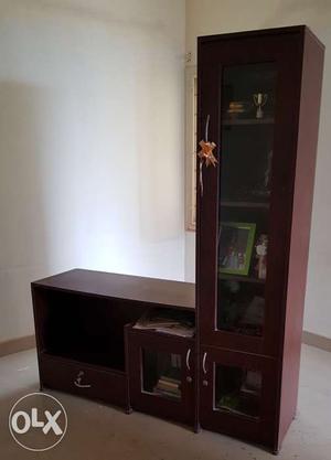 TV cabinet with showcase