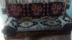 Three seated pure sag wooden sofa for sale