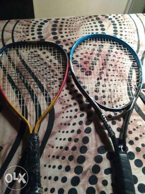 Two Black Handled Lawn Tennis Rackets