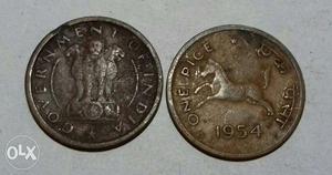 Two  One Pice Coins