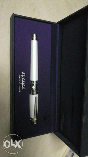 White And Silver Shaman limited edition fountain pen