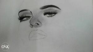 Woman's Face Pencil Sketch