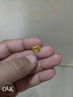 Yellow Sapphire (Pukhraj) of 3.20 carats available.