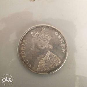  one Rupee coin, Victoria Queen on other side
