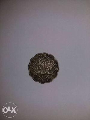 1 Indian Anna Coin