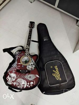 1 year used semi electrical guitar with worh 