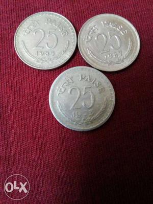 25 paise 3coins valuable