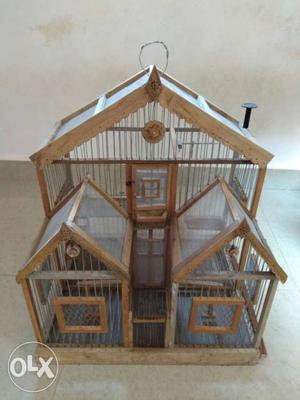 Birds / Parrott wooden house. 2 x 2.6 Feet, with
