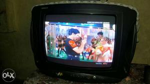 Black CRT Television