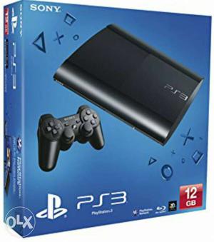 Black Sony PS3 Game Console Box