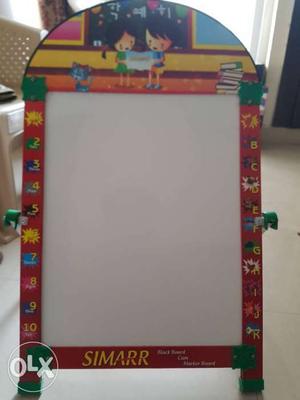 Brand new 2 sided black and white board for kids