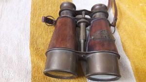 Brown And Black Binoculars