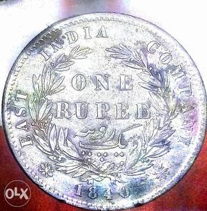 East india company 1rupee coin 