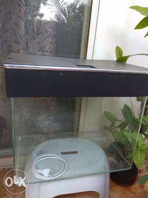 Imported tank with back hangon filter and top for sale.