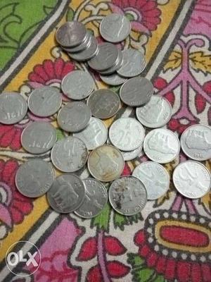 Indian old coin 25. paise silver coins
