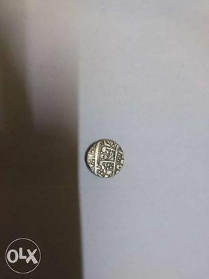 Mughal period Silver coin with Urdu iscription kuchamaniya