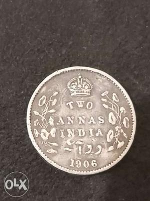 My antique coin of two anas ( years old