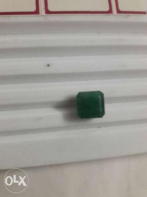 Natural emerald stone cts size only genuine