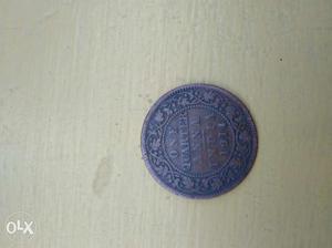 One Anna India  coin.king emperor George 5