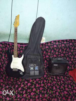 Pluto electric guitar with pedal&amp