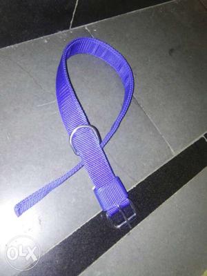 Purple Belt With Silver-colored Bickle