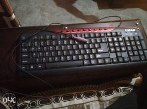Red And Black Umax Keyboard