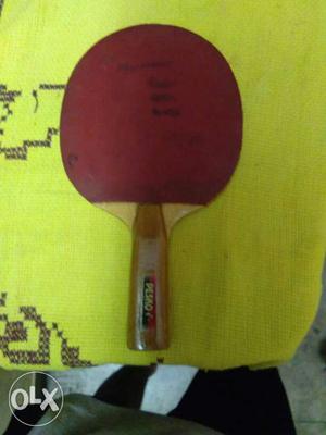 Red And Brown Ping-pong Racket