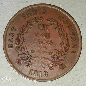 Round Bronze-colored Coin