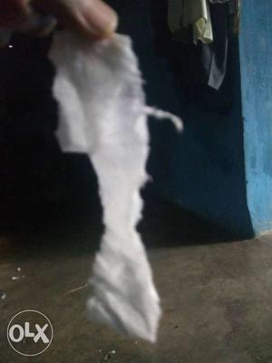 Scratched White Paper