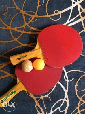 Table tennis bats in perfect condition hardly used