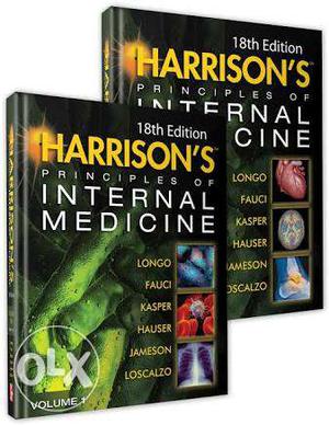 Two 18th Edition Harrison's Principles Of Internal Medicine