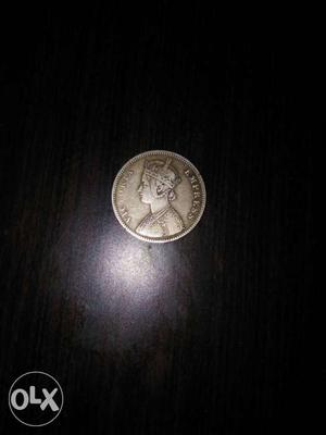 Victoria Empress silver coin 1 rupees india 