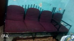 5seater 3+1+1 metal sofa & cot with mattress with