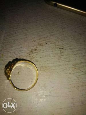916KDM hal mark balagi gold ring for mens fixed