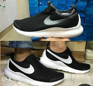 Brand new Pair Of White-and-black Nike Shoes