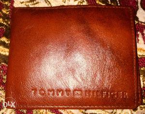 Brown Leather Tommy Hilfiger Bi-fold Wallet