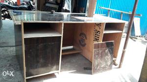 Brown Wooden Desk at Sharma Furniture