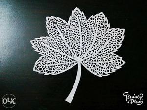Decoration hand carved leaf. perfect for