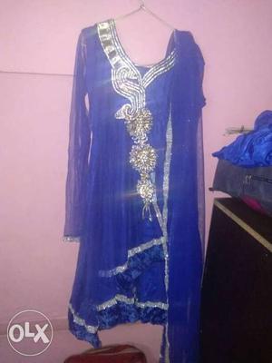 Frock suit with pajami and dupatta