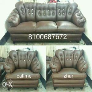Full pluffy comfort softy sofa 3+1+1
